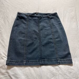 Free People Jean Skirt